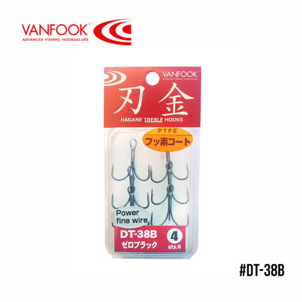 Крючки Vanfook тройные DT-38B Zero Black #10 