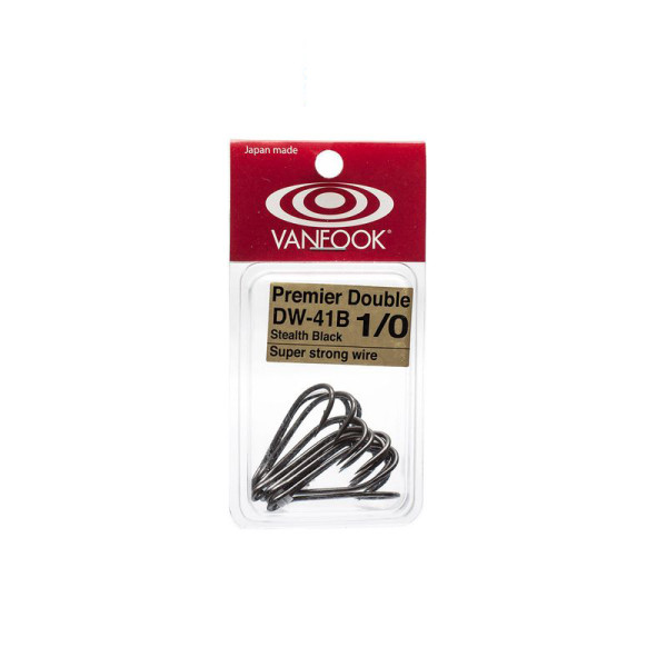 Vanfook Double Hooks DW-41B Stealth Black #1/0