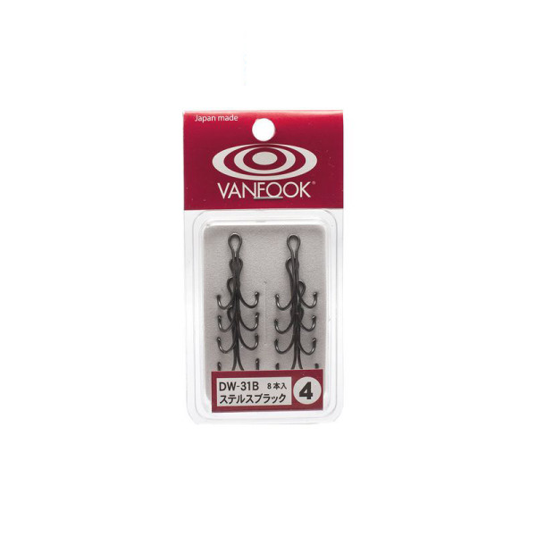 Vanfook Double Hooks DW-31B Stealth Black #04