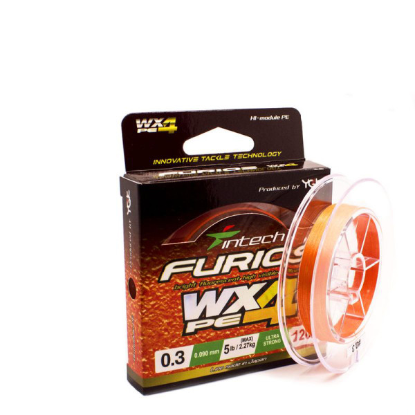 Intech FURIOS PE WX4 Braided Cord 120m 0.10mm 2.72kg/6lb
