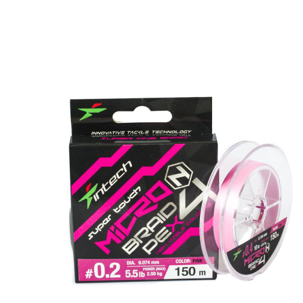 Cord Intech MicroN PE X4 150m #0.3/0.09mm 8lb/3.63kg
