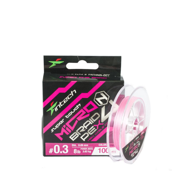 Шнур Intech MicroN PE X4 100м #0.2/0.074mm 5.5lb/2.50kg