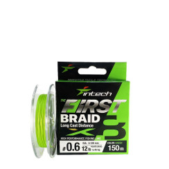 Cord Intech First Braid X8 100m #0.8/0.148mm 14lb/6.36kg Green