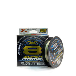 YGK X-Braid Super Jigman X8 200m 1.0 (20lb / 9.07kg) Braided Line