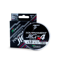 Cord Intech Tournament Jig Style PE X4 Multicolor 150m #1.0/0.165mm 16lb/7.26kg