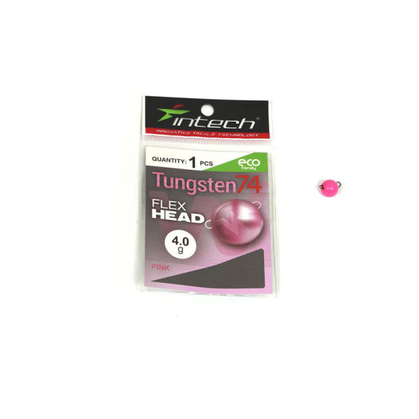 Разборной груз Intech Tungsten 74 Gloss Pink UV 4.0g
