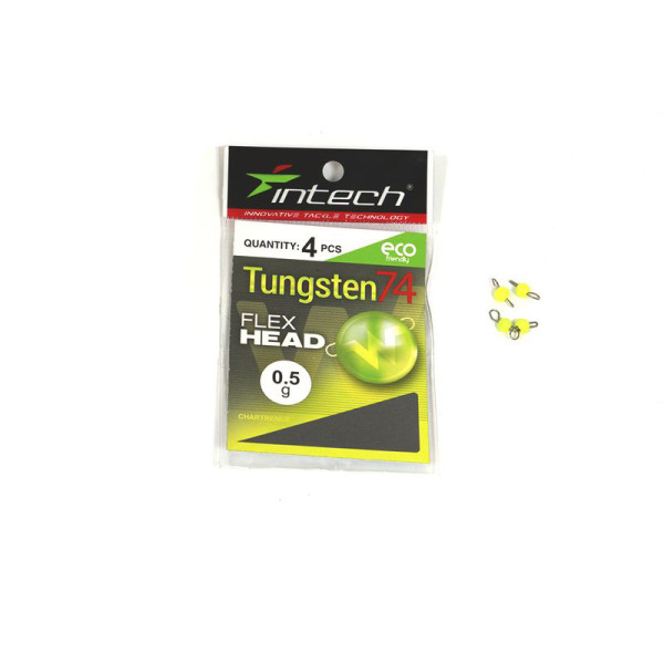 Разборной груз Intech Tungsten 74 Gloss Chartreuse UV 0.5g
