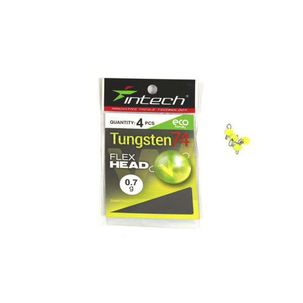 Разборной груз Intech Tungsten 74 Gloss Chartreuse UV 0.7g