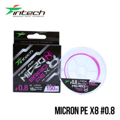 Cord Intech MicroN PE X8 150m #0.8/0.148mm 18lb/8.16kg