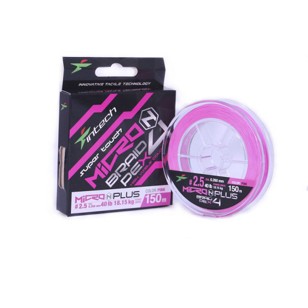 Cord Intech MicroN Plus PE X4 100m #2.5/0.260mm 40lb/18.40kg