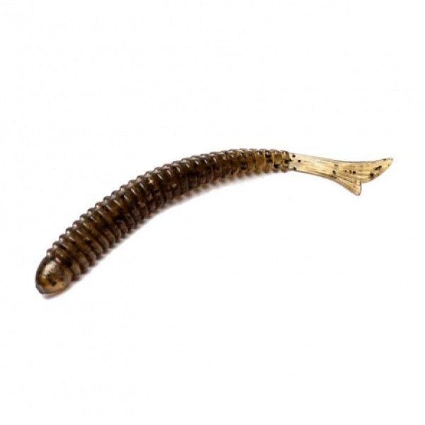 Silicone Bait Breath U30 Fish Tail Ringer 3.5"(7pcs/pack)#817 Dark Green Pumpkin|/Seed