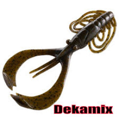 Bait Breath Dekamix Silicone 4.5" (5 pcs/pack) #162 Mad Green Pumpkin / Blue