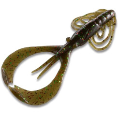 Bait Breath Dekamix Silicone 4.5" (5 pcs/pack) #835 Greenpumpkin/Green・Red