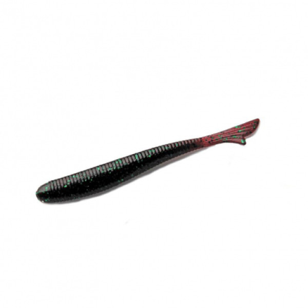 Silicone Bait Breath U30 Fish Tail 1.5"(14pcs/pack)#156 Junebug/Green