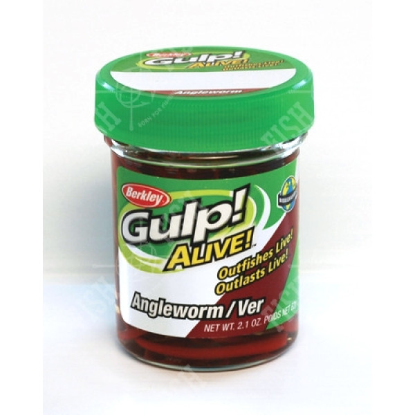 Хробак Berkley Gulp! Angle Worm Red 5 см
