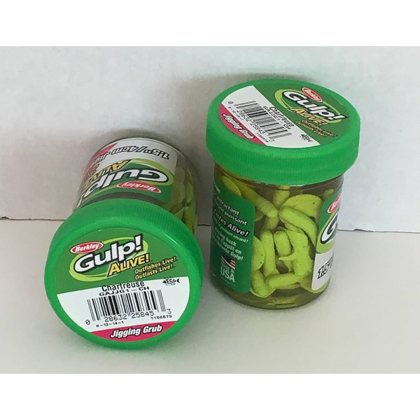 Berkley Gulp Larva! 1.5 Grub White