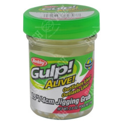 Личинка Berkley Gulp! 1.5 Grub White