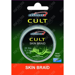 Повідковий матеріал в обплетенні "зміїна шкіра" Climax CULT Skin Braid 20 lb. Algae