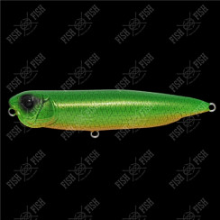 Megabass DOG-X Quick Walker wobbler, Green Rat Snake