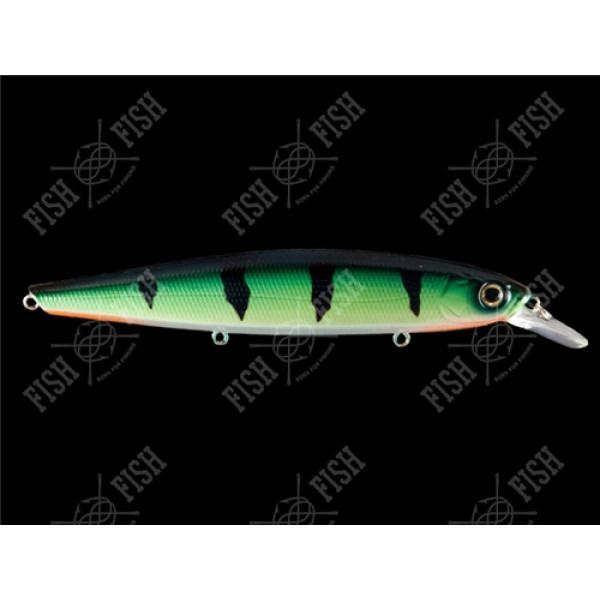 Wobbler Deps Balisong Minnow 130F Green Perch 130mm 21g