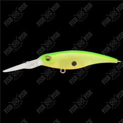Megabass SHADING-X (SILENT) wobbler, col. MAT CHART LIME
