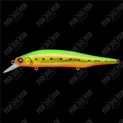Megabass X-80 Magnum wobbler, GG Hiram Lime Gold