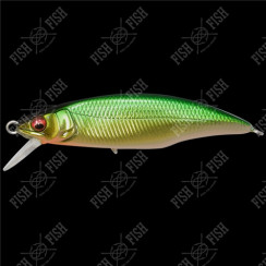 Воблер Megabass GREAT HUNTING 50 FLAT SIDE (FS) col. M LIME GOLD