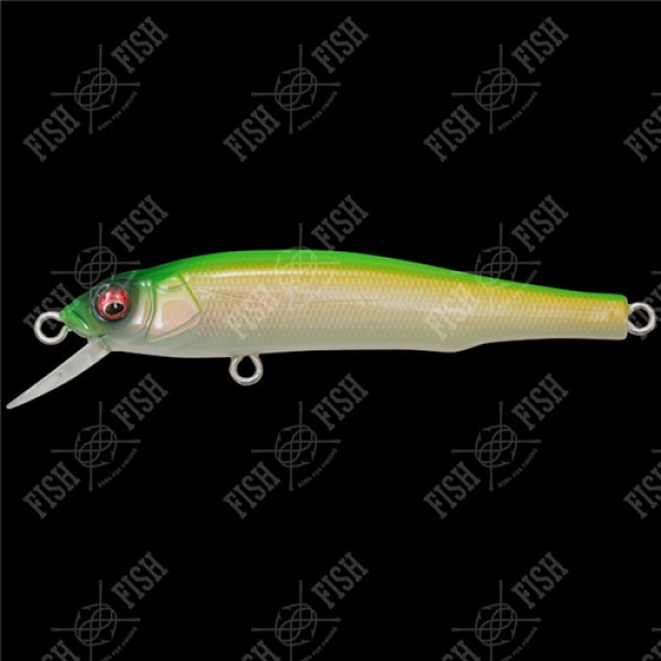 Воблер Megabass GREAT HUNTING 70 FLAT SIDE (SP) col. GHOST PEARL LIME