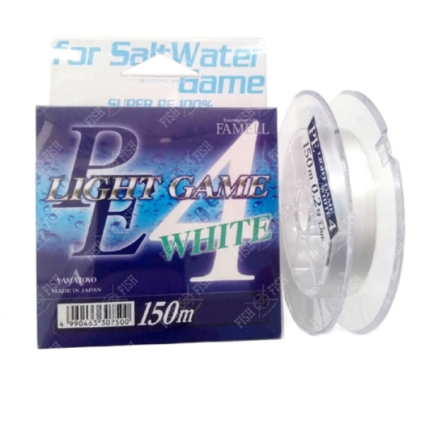 Cord Yamatoyo PE LIGHT GAME WHITE 150m No. 0.6 (10lb)