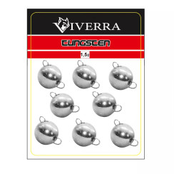 Разборная вольфрамовая чебурашка Viverra 1.5g Electroplated silver