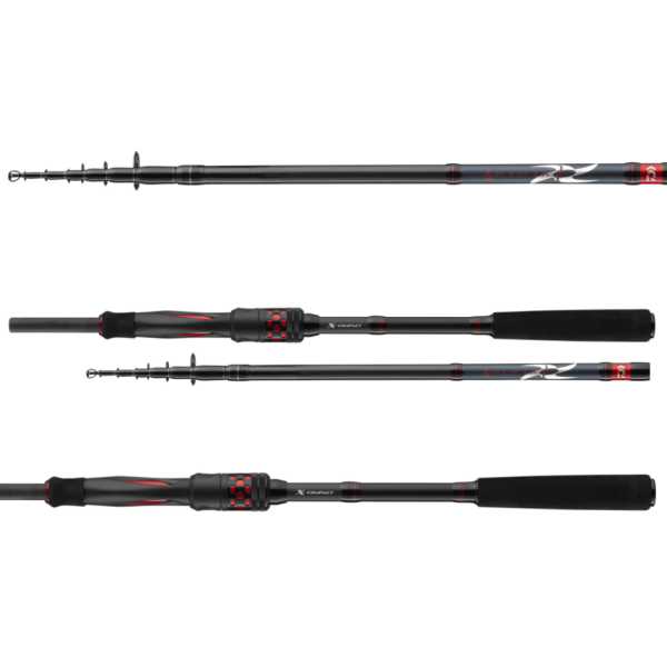 Telescopic spinning rod. Daiwa 24 Ninja X-Compact Spin 2.25m 5-30g