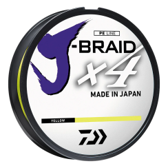 Cord Daiwa J-Braid X4E 0,21mm-135m yellow