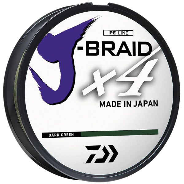 Шнур Daiwa J-Braid X4E 0,13mm 135м Dark Green
