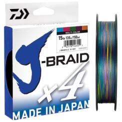 Шнур Daiwa J-Braid X4E 150m Multi Color 6.9kg 0.15mm #1.2