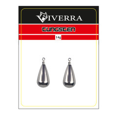 Груз джиг риг вольфрам Viverra 14g Natural