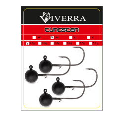 Джигголовка вольфрам Viverra 0,9g #4 Black