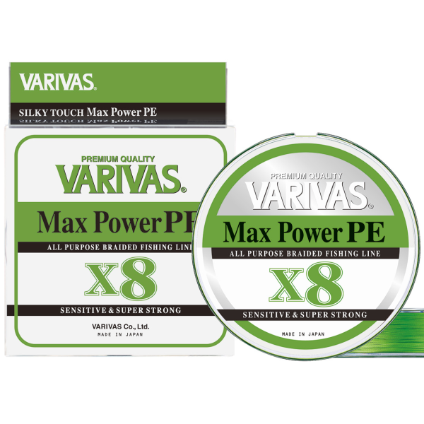 Varivas MAX Power PE X8 Lime Green 150M #1.2 Line
