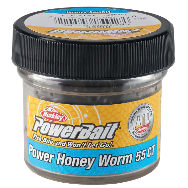 Berkley PowerBait Power Honey Worm Silicone 25mm 60g #Black