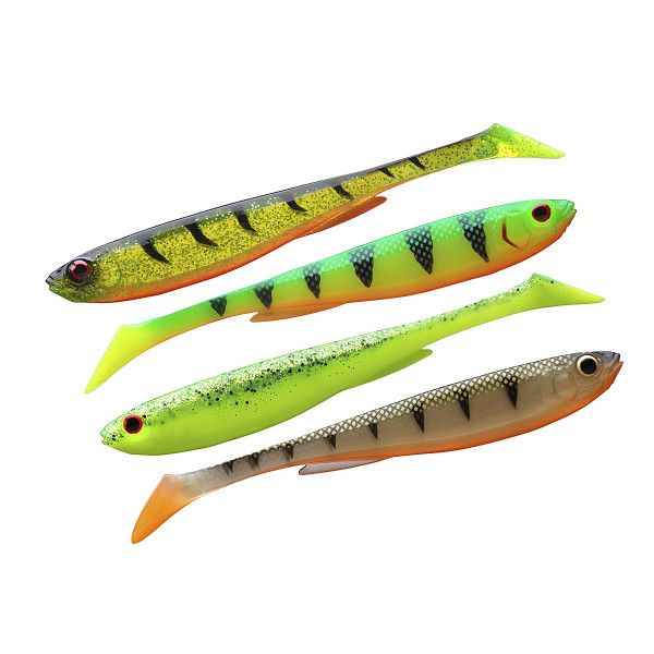 Силікон Daiwa Prorex Slim Shady Flash Set 75mm 3.3g 5pcs #Color Mix 2