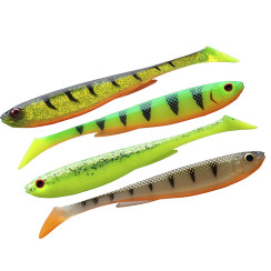 Силікон Daiwa Prorex Slim Shady Flash Set 135mm 13.5g 4pcs #Color Mix 2