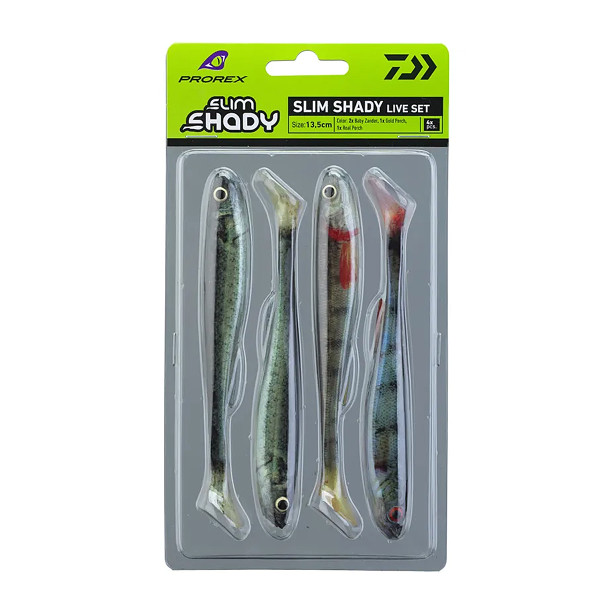 Силикон Daiwa Prorex Real Slim Shady 135mm 13.5g 4pcs #Live Set