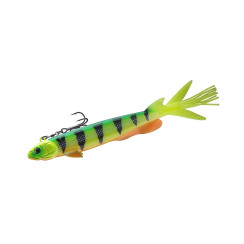 Silicone equipped with Daiwa Prorex V-Marley Pelagic Shad 210mm 80g #Firetiger