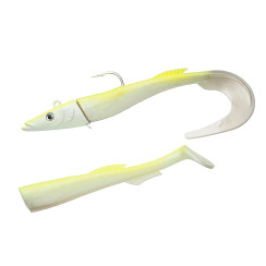 Berkley PowerBait Sandeel 210mm Silicone #White Chartreuse