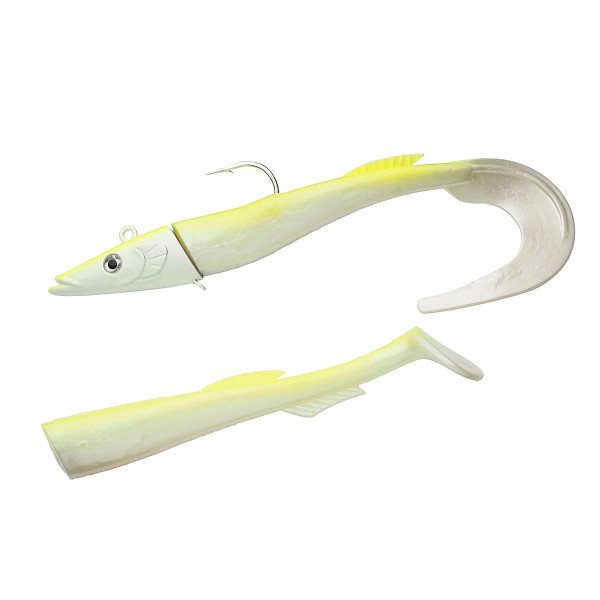Berkley PowerBait Sandeel 210mm Silicone #White Chartreuse