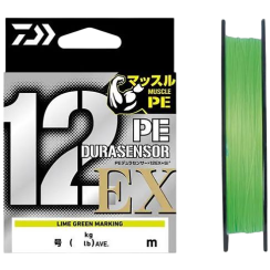 Шнур Daiwa UVF PE Dura Sensor X12 EX +Si3 LGM 150m 5.9kg 0.128mm #0.6