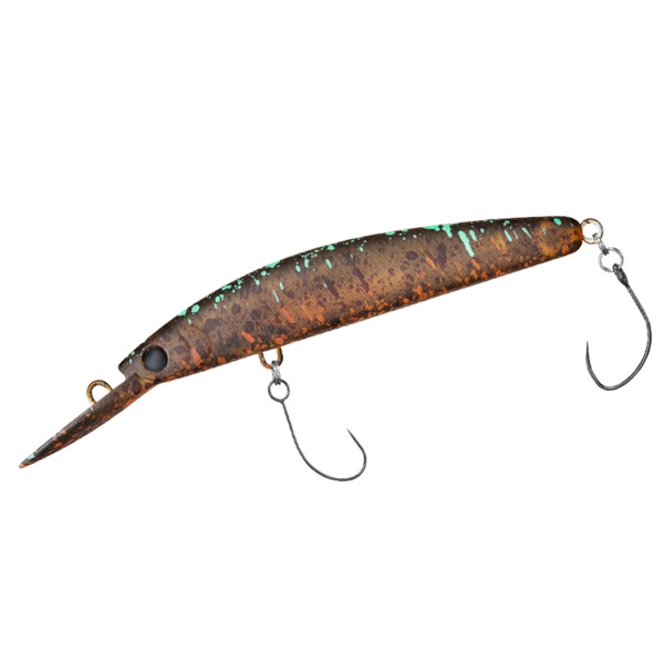 Воблер Daiwa Presso Double Clutch 60F1 60мм 2.9g #Yadoku Brown