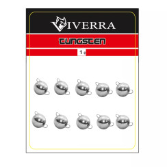 Разборная вольфрамовая чебурашка Viverra 1g Electroplated silver