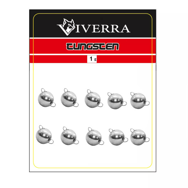 Разборная вольфрамовая чебурашка Viverra 1g Electroplated silver