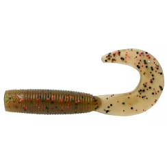 Silicone Daiwa Bait Junkie 2.5" Grub Mud Blood UV