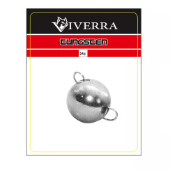 Разборная вольфрамовая чебурашка Viverra 24g Electroplated silver